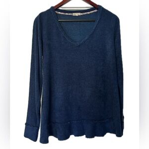 Mod-o-doc Blue Long sleeve knit Sweater. Women’s XS.